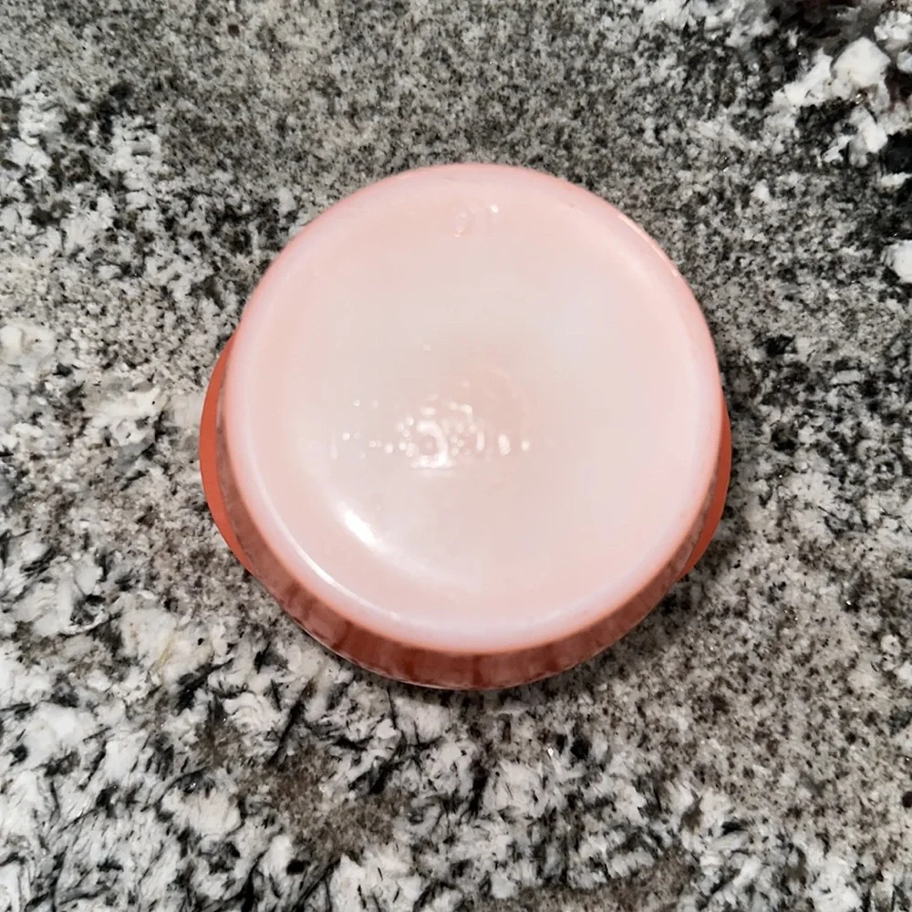 Glasbake McKee honey whip jar pot with lid - melon 2/$20